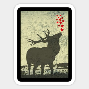 Scottish Stag Street Art Sticker